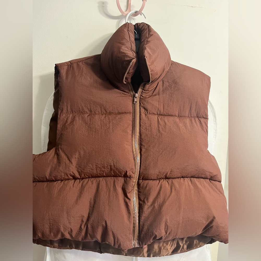 Brown Puffer Vest